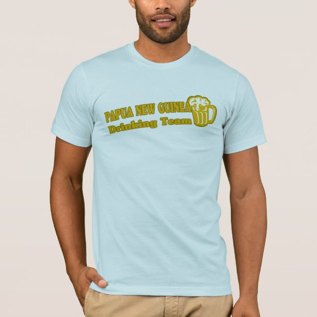 Camiseta Equipe de Bebendo Papua Nova Guiné (Frente)