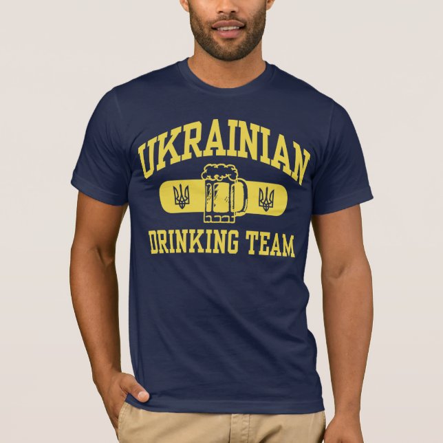 Camiseta Equipe de Bebendo Ucraniano (Frente)