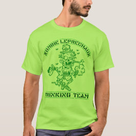 Camiseta Equipe de Bebendo Zombie Leprechaun