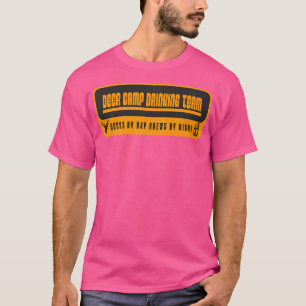 Camiseta Equipe De Bebendos De Deer Camp - Divertida Para O
