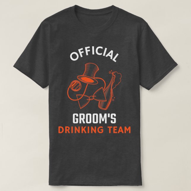 Camiseta Equipe de Bebendos Groomx27s 2 (Frente do Design)