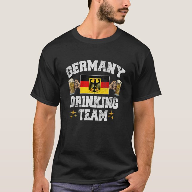 Camiseta Equipe de Bebida da Alemanha Festas de Cerveja da  (Frente)