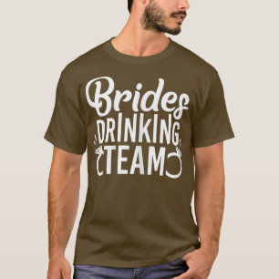 Camiseta Equipe de Bebida da Noiva das Mulheres Festa de De