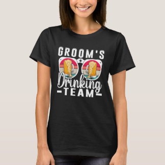 Camiseta Equipe de Bebida do Noivo Casamento Festa de Solte
