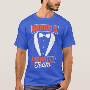 Camiseta Equipe de Bebida do Noivo Despedida de Solteiro Ma