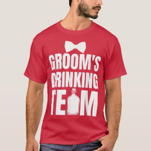 Camiseta Equipe de Bebida do Noivo Festa de Despedida de So