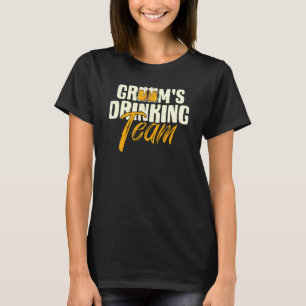 Camiseta Equipe de Bebida do Noivo Festa de Despedida de So