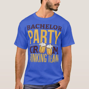 Camiseta Equipe de Bebida do Noivo para Festa de Despedida 
