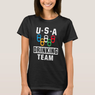 Camiseta Equipe de Bebida dos EUA Festa de Cerveja Cerve