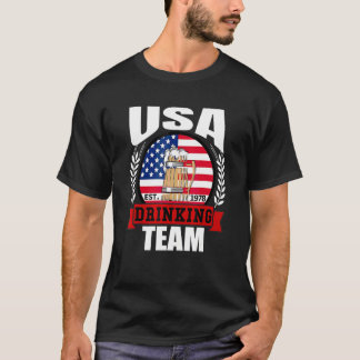 Camiseta Equipe de Bebida dos EUA Festa de Cerveja da Ban
