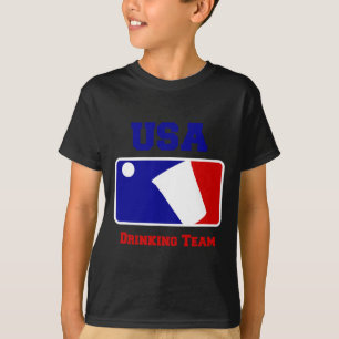Camiseta Equipe de Bebida dos EUA Jogo de Beer Pong de Fest