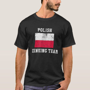 Camiseta Equipe de Bebida Polonesa Presente Divertido Orgul