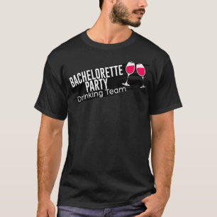 Camiseta Equipe de Bebidas da Festa de Despedida de Solteir
