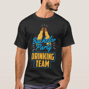 Camiseta Equipe de Bebidas da Festa de Despedida de Solteir