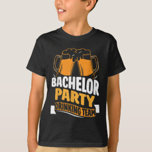 Camiseta Equipe de Bebidas da Festa de Despedida de Solteir