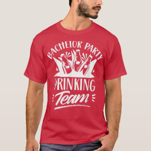 Camiseta Equipe de Bebidas da Festa de Despedida de Solteir