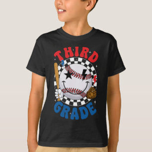 Camiseta Equipe de beisebol da terceira série Groovy Primei