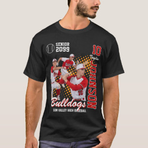 Camiseta Equipe de Beisebol Foto Personalizada Noite de For