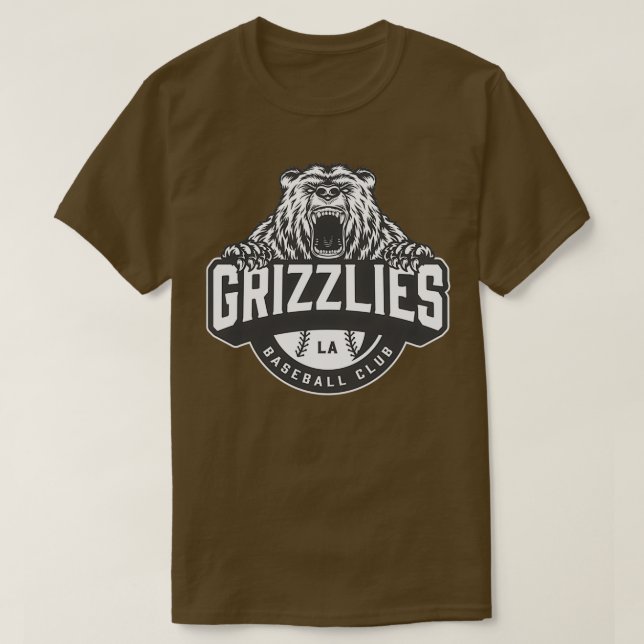 Camiseta Equipe de beisebol Grizzlies 2 (Frente do Design)