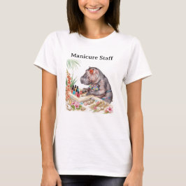 Camiseta Equipe de Beleza Costeira de Manicure
