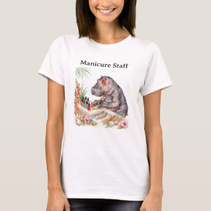 Camiseta Equipe de Beleza Costeira de Manicure