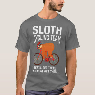 Camiseta Equipe De Bicicleta Engraçado Lama Preguiçosa Numa