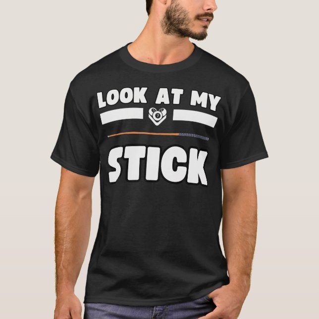 Camiseta Equipe de Bilhar Pool Jogador de Sinuca de 8 Bolas (Frente)