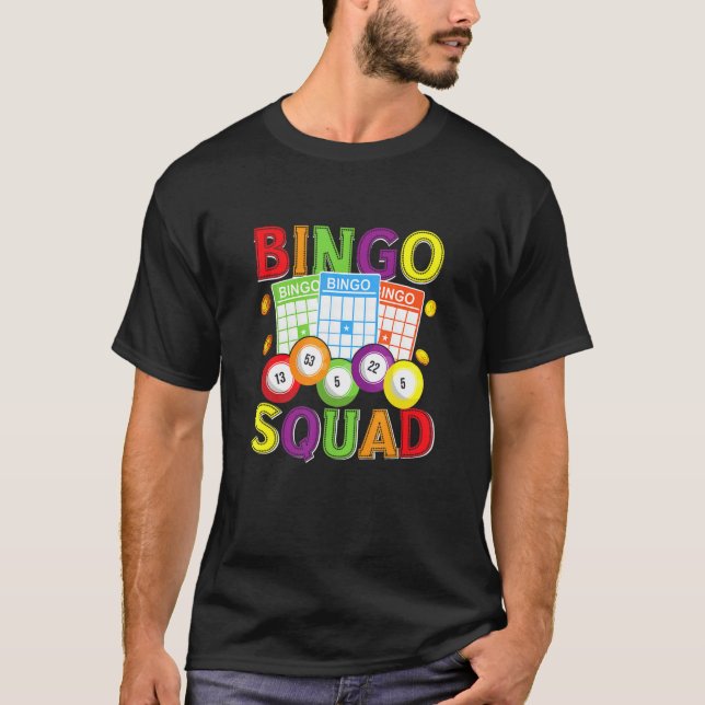 Camiseta Equipe de Bingo   Jogador de Bingo (Frente)