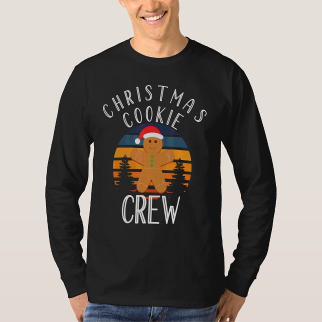 Camiseta Equipe de Biscoitos de Natal com Chá de Biscoitos  (Frente)