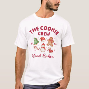 Camiseta Equipe de Biscoitos Engraçados Personalizados Famí