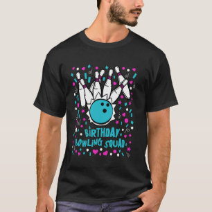 Camiseta Equipe de Boliche de Aniversário - Meninas Boliche