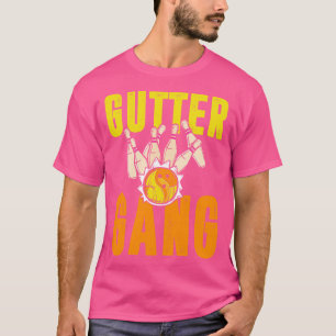 Camiseta Equipe de Boliche de Gutter Boliche Engraçado
