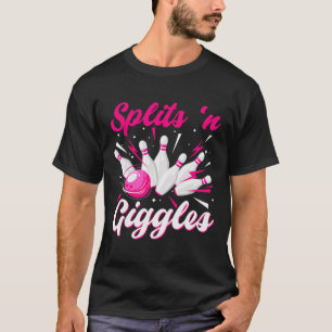 Camiseta Equipe de Boliche Divertidas Divisões e Risadas Bo
