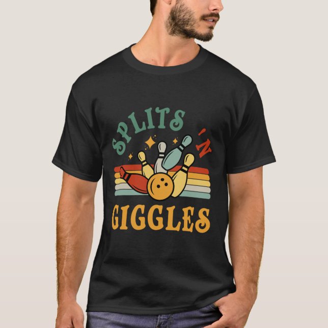 Camiseta Equipe de Boliche Divertidos Splits e Risadas Home (Frente)