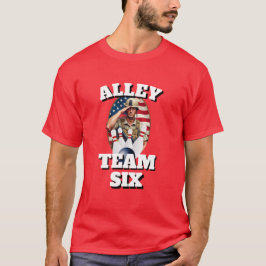Camiseta Equipe de Boliche Esportes Novidade ALLEY TEAM SIX