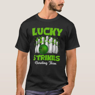 Camiseta Equipe de Boliche Lucky Strikes Feliz Dia de São P