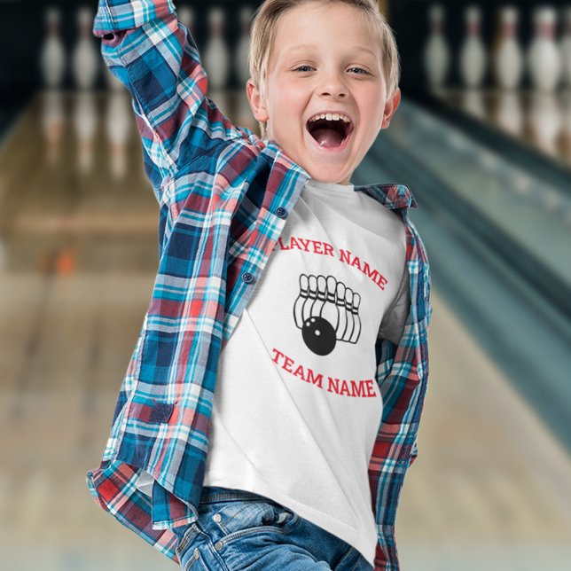 Camiseta Equipe de Boliche Personalizável (Criador carregado)