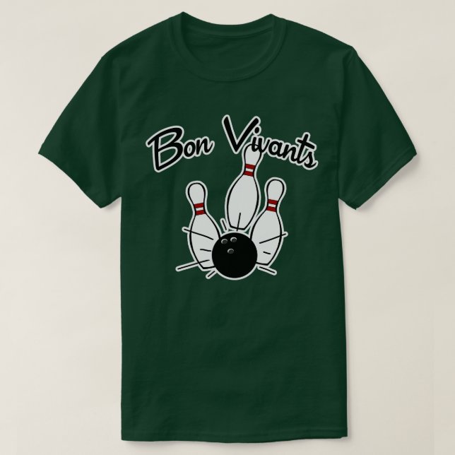 Camiseta Equipe de Boliches Bon Vivants (Frente do Design)