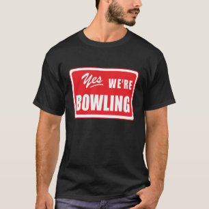 Camiseta Equipe de boliches dizendo à noite dos jogadores d