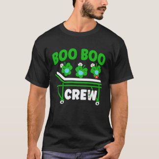 Camiseta Equipe de Boo Boo do Dia de São Patrício Enfermeir