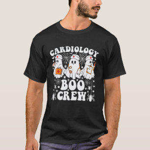 Camiseta Equipe de Boo de Cardiologia Fantasma Engraçado Ha