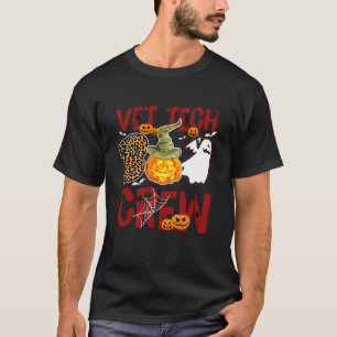 Camiseta Equipe de Boo Técnico de Veterinária no Halloween