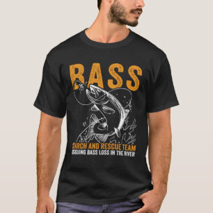 Camiseta Equipe de Busca e Resgate de Pesca de Robalo Pesca
