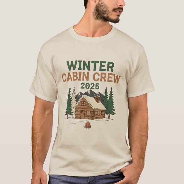 Camiseta Equipe de Cabana de Inverno 2025 (Frente)