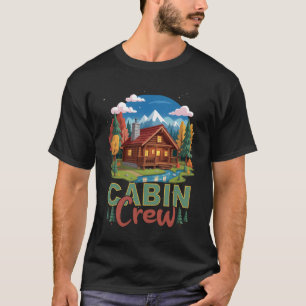 Camiseta Equipe de Cabine Família de Férias ao Ar Livre Nat