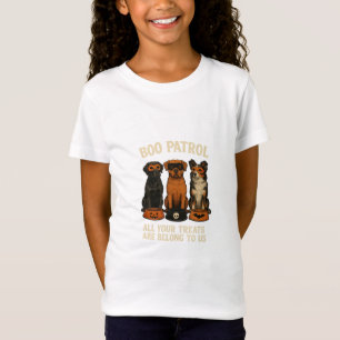 Camiseta Equipe de Cães de Halloween da Patrulha do Boo