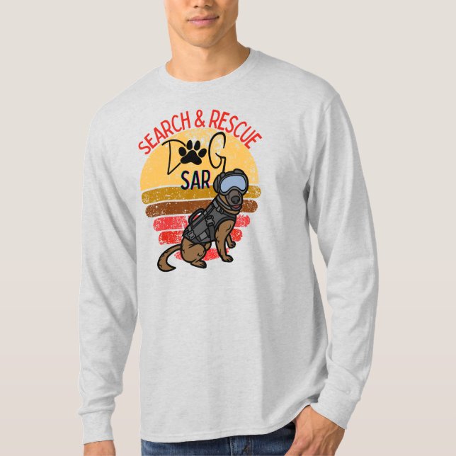 Camiseta Equipe de Cães Profissionais SAR K-9 (Frente)