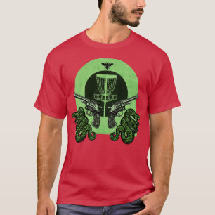 Camiseta Equipe de captura de golfe em disco verde