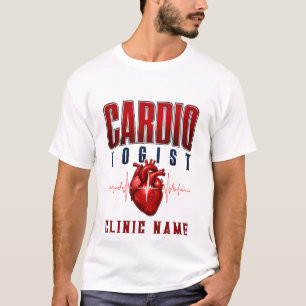 Camiseta Equipe de Cardiologia Batimento Coração Design Méd