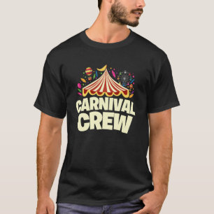 Camiseta Equipe de Carnaval Tema de Circo Engraçado Família
